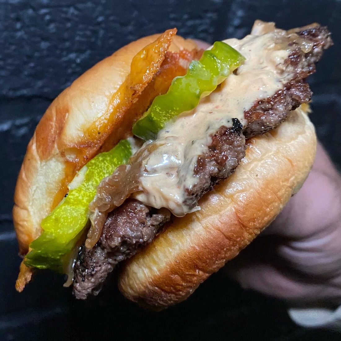 Crispy Cheese Smash Burger